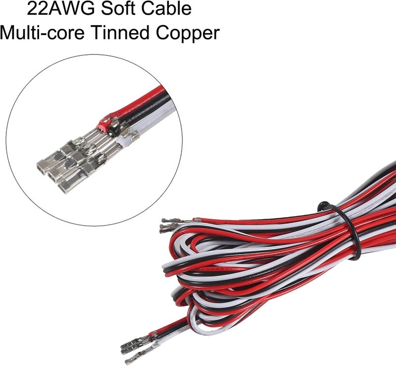 AEDIKO JST Servo Connector Kit 40 Sets Servo Plug Male Female Connector Crimp Pin Cable Kit Compatible JST SYP Futaba for Hitec Spektrum RC - Image 4